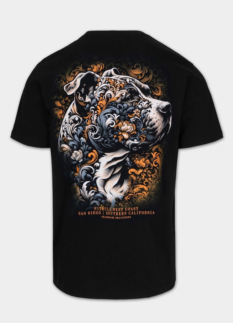 Pitbull Sports Tattoo Tshirt-black